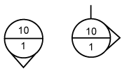The symbol for a cross-section reference