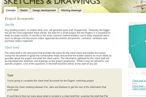 Screen grab of Topic pages