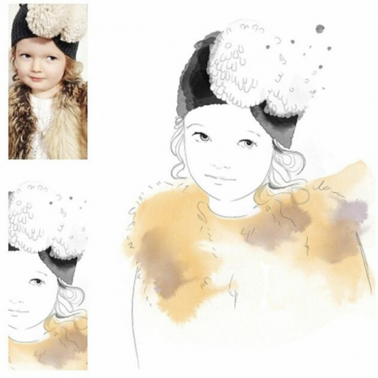 Children's and Family Portrait Fashion illustration