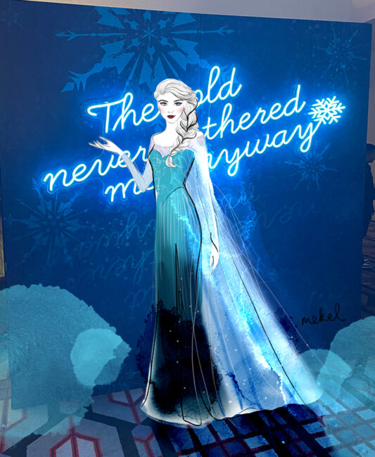 frozen the musical perth premiere queen elsa fashion illustration